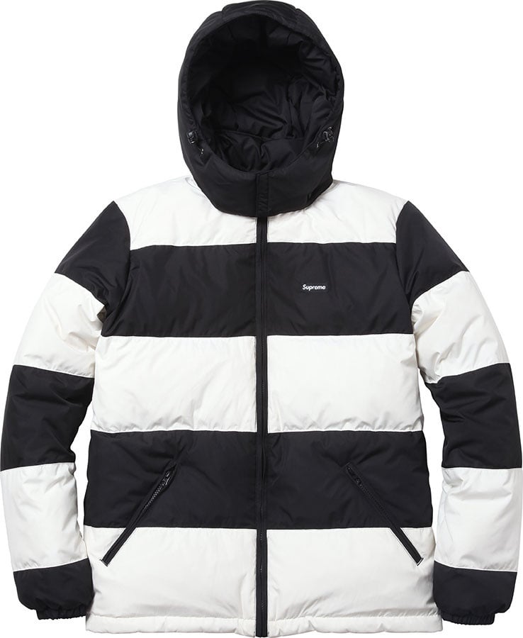 Reversible Striped Down Jacket